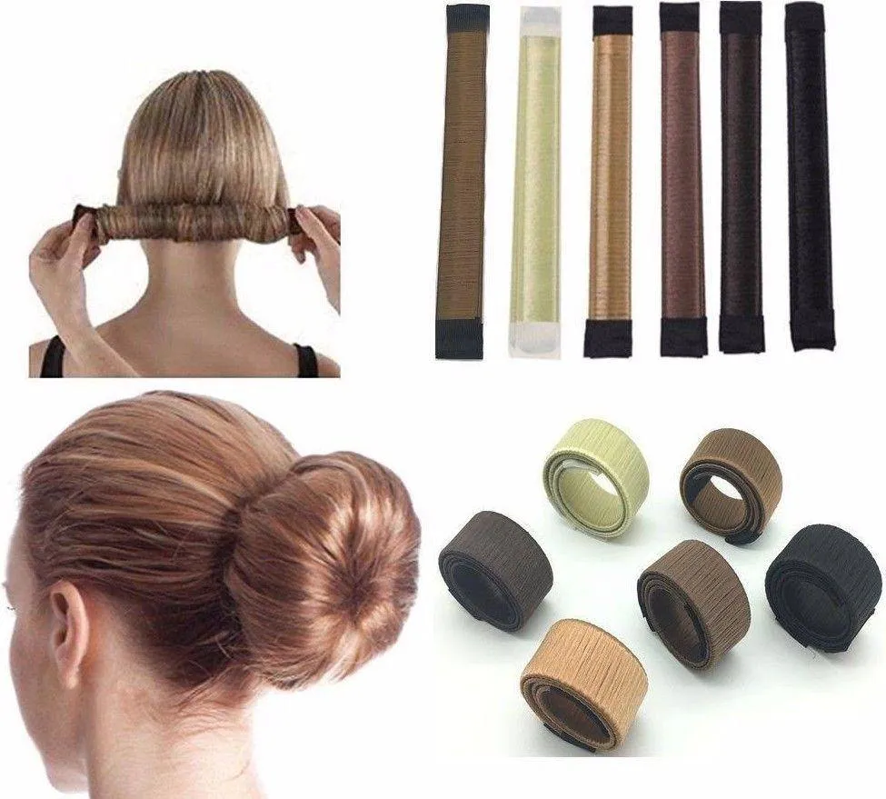 Как сделать шишку из волос при помощи специальной штучки