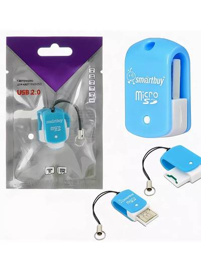 Кардридер Smartbuy MicroSD, SBR-706 (blue) 2