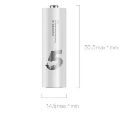 Xiaomi ZMI Ni-MH battery type AAA 700mAh (pack of 4 pcs + case) (AA 711), black and white photo