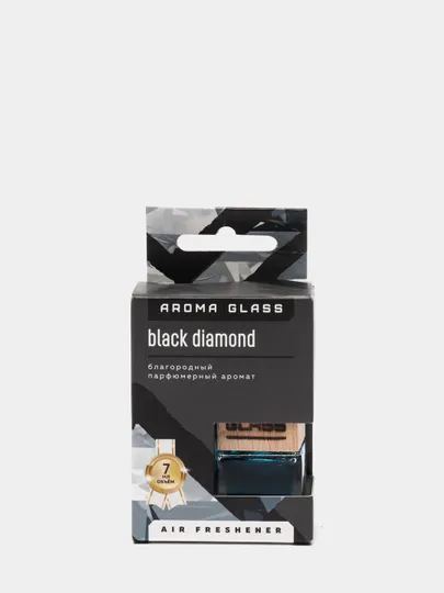 Ароматизатор подвесной в стеклянном флаконе AG-02 Black Diamond серии Aroma Glass