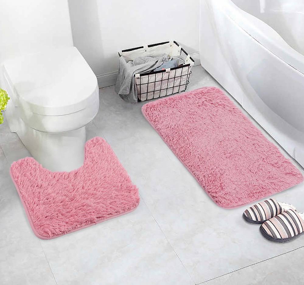 Коврики для ванной интернет магазин. Набор ковриков в ванную комнату 3шт. МС-1804001. Розовый коврик для туалета. Комплект ковриков для ванной и туалета. Набор ковриков для ванной и туалета.