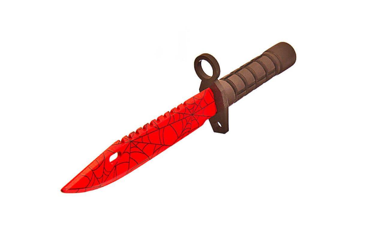 Деревянный штык-нож "М9" Кровавая паутина кс го / cs go | AliExpress