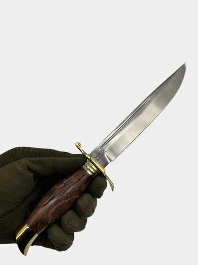 Нож Финка НКВД, сталь 95Х18, рукоять красная, стабил. береза (Витязь B89-946TPK) 777 нож финка нквд со звездой сталь d2 акрил