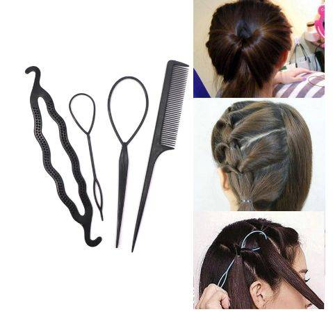 Инструменты для укладки хвоста волос