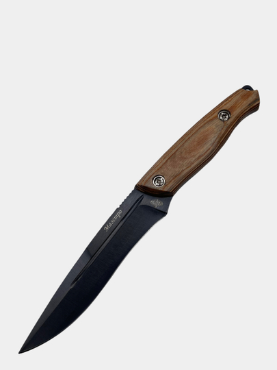 Нож Маэстро туристический, сталь У8, рукоять дерево, ножны кожа Витязь (B802-62YK)777 нож финка нквд зведа сталь к340 рукоять граб