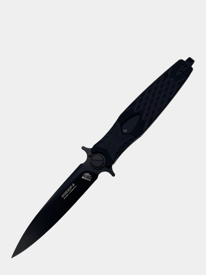 Нож Кондор-2, сталь D2, замок Liner Lock, рукоять G10, черный (НОКС 341-700401) (777) нож финка нквд со звездой сталь d2 акрил